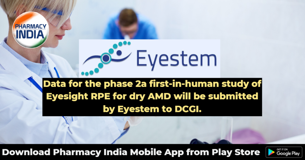 Data for the phase 2a first-in-human study of Eyesight RPE for dry AMD ...