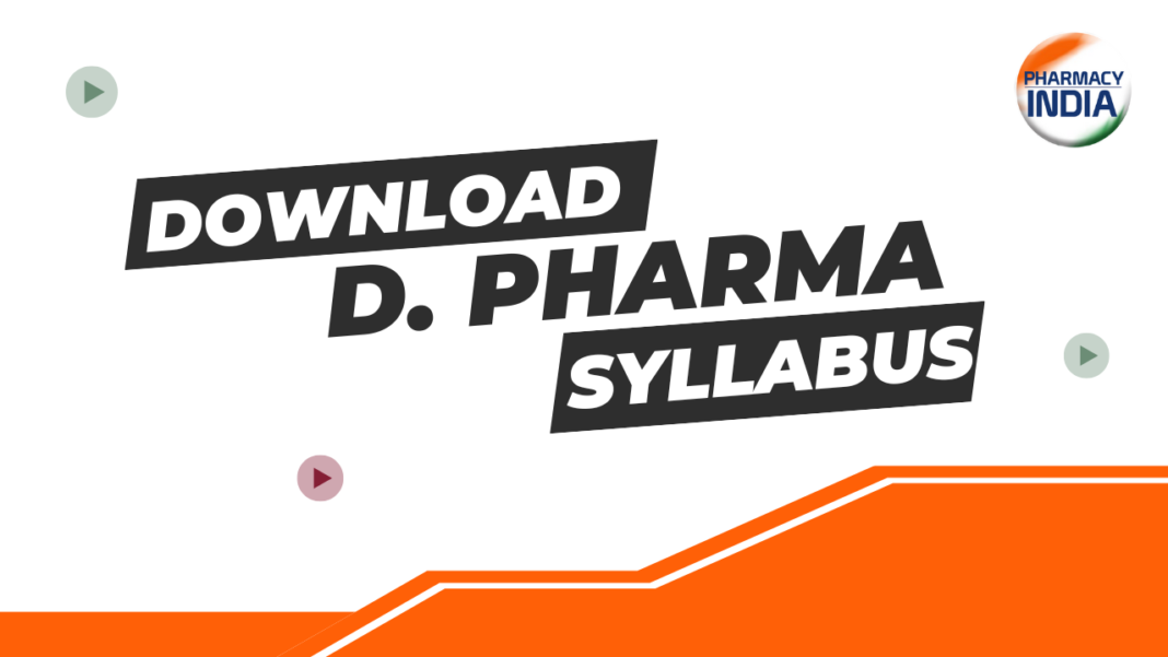 Download Pci Latest D Pharma Syllabus Pharmacy India