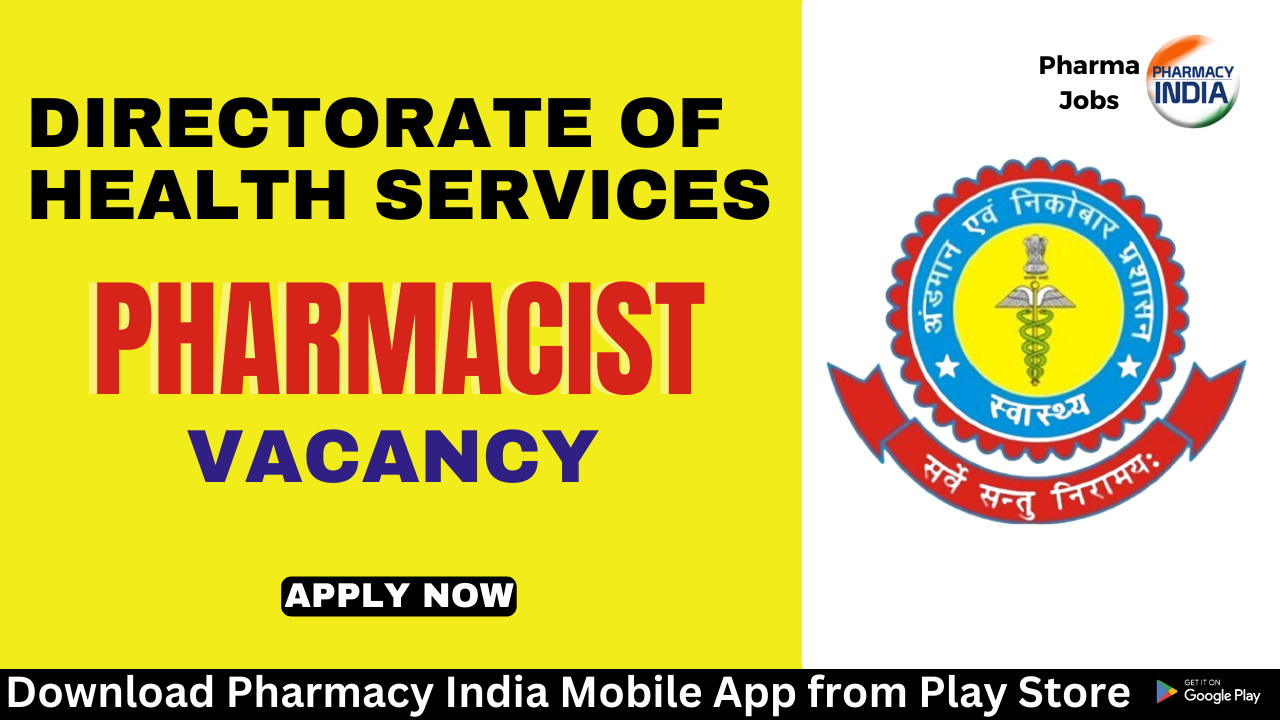 Vacancy for Pharmacist at Decorate of Health Services – Apply Now