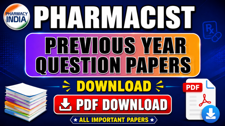 Pharmacist Previous year Question Papers – Download