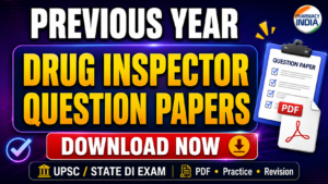Previous Year Drug Inspector Question Papers - Download