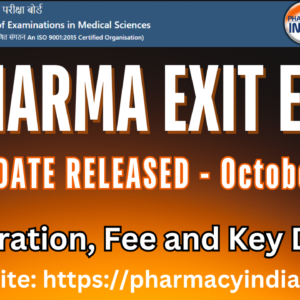 D Pharm Exit Exam October 2024: Registration & Details