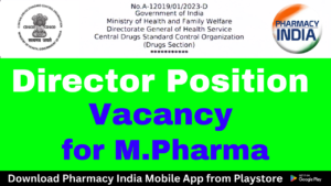 M Pharma Job Director Vacancy at RDTL Chandigarh