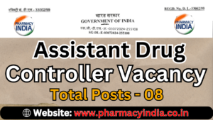 Assistant Drug Controller Vacancy Total Posts 08
