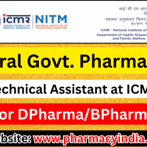 ICMR NITM Raichur B Pharm M Pharm Jobs 2024