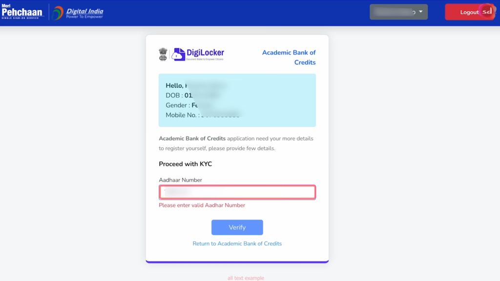 06 ABC ID card Kaise banaye How to Create ABC ID Card Online 2024 Academic Card APAAR ABC ID 2 54 screenshot