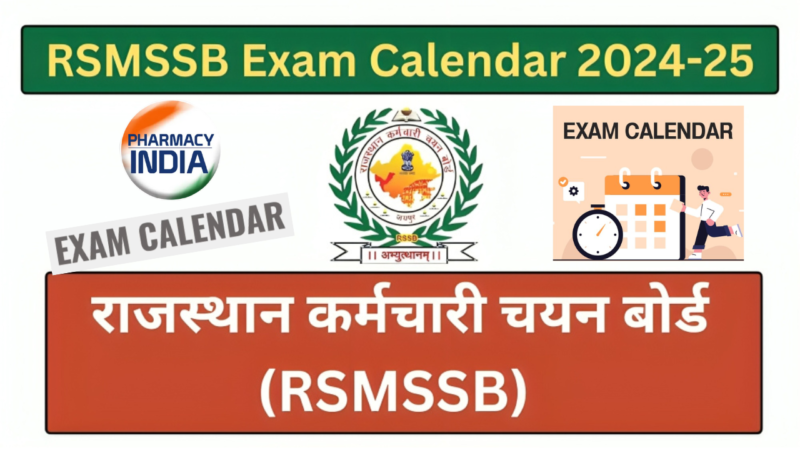 RSMSSB Exam Calendar 2024-25 Out for Various Posts, Download PDF, Check Exam Date, Schedule