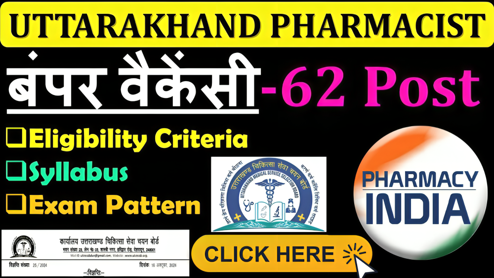 UKMSSB Recruitment 2024 for Allopathic Pharmacist