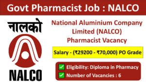 NALCO Pharmacist Grade III Recruitment 2024