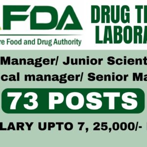 Pharmacy Career at PAFDA – Salaries Up to Rs. 7.25 Lakh!