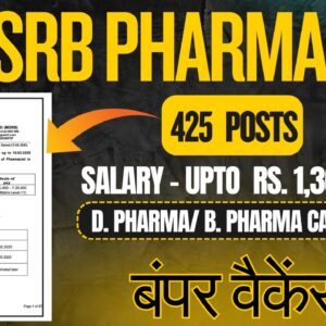 Tamil Nadu Govt Pharmacist Recruitment 2025 – Apply Online for 425 Vacancies