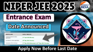 NIPER JEE 2025 Admissions Open for Master’s & Ph.D. Programmes Apply Online