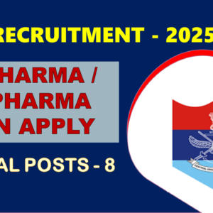 ECHS Pharmacist Recruitment 2025: 08 Vacancies in Rajasthan | Govt Job Alert