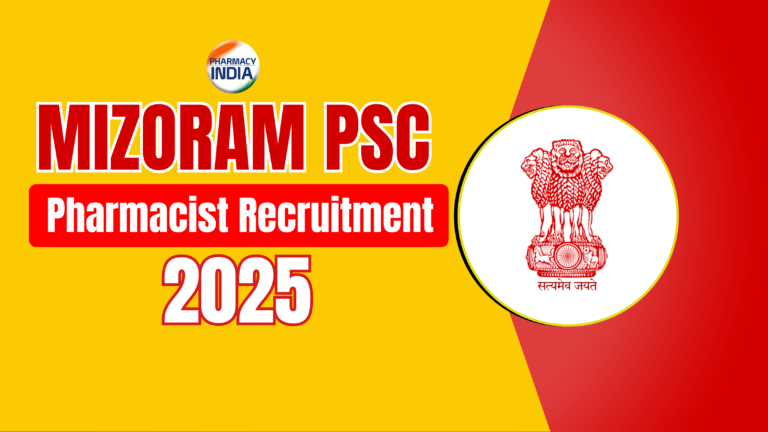 MPSC Pharmacist Recruitment 2025: 17 Vacancies Available in Mizoram Health Dept, Apply Now