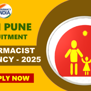 Government Pharmacist Vacancy in Pune: NHM Maharashtra Recruitment 2025