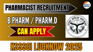 Field Officer Recruitment 2025 at KSSSCI Lucknow for Pharmacy & Science Graduates