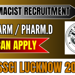 Field Officer Recruitment 2025 at KSSSCI Lucknow for Pharmacy & Science Graduates