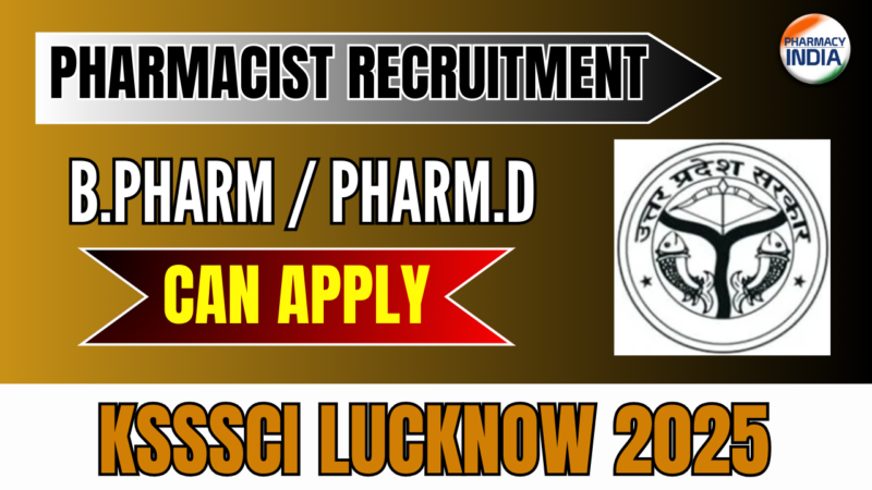 Field Officer Recruitment 2025 at KSSSCI Lucknow for Pharmacy & Science Graduates