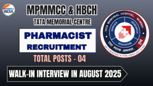 Apply for Pharmacist Job | Walk-in Interview at Tata Memorial Centre, Varanasi - Aug 2025