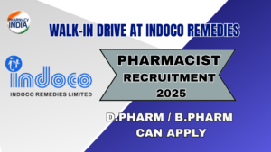 Indoco Remedies Walk-In Interview |Production, QA & QC Roles | August 2025