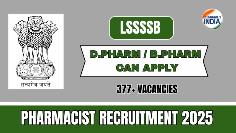 LSSSSB Recruitment 2025: Apply for 377 Vacancies including Drugs Control Officer in Ladakh