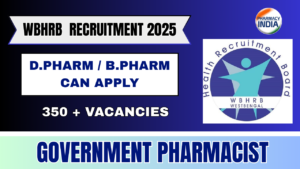 Govt Pharmacist Jobs: WBHRB Announces 350 Vacancies in West Bengal 2025