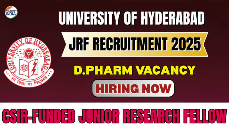 University of Hyderabad JRF Recruitment 2025 | CSIR-Funded Junior Research Fellow