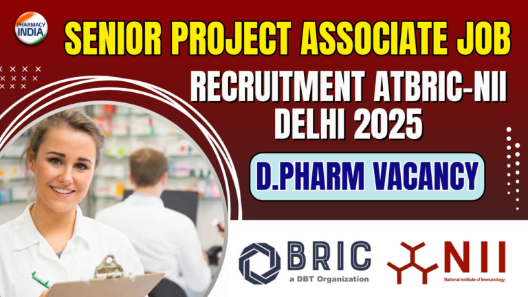 Senior Project Associate Recruitment at BRIC-NII Delhi | Virology & Vaccine Research (DBT Project)