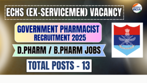 ECHS Recruitment 2025: Pharmacist, Lab Technician & Medical Staff Vacancies (Ex-Servicemen)
