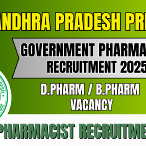 Andhra Pradesh Prisons Dept. Recruitment 2025: Pharmacist & Other Roles (Outsourcing Basis)