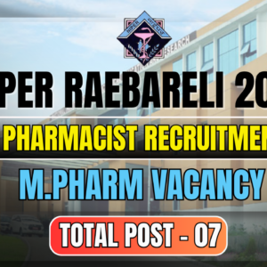 NIPER Raebareli Recruitment 2025 | Consultant & Laboratory Manager (NDDS) | Apply Now