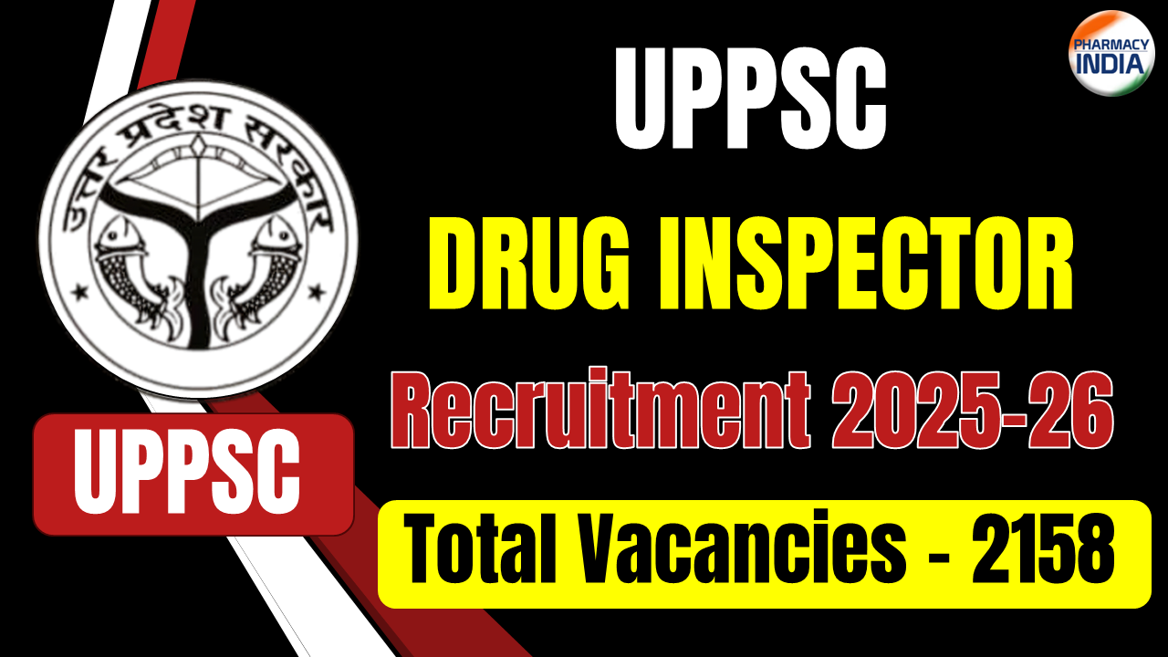 UPPSC Drug Inspector Recruitment 2025–26 | Total 2158 Vacancies
