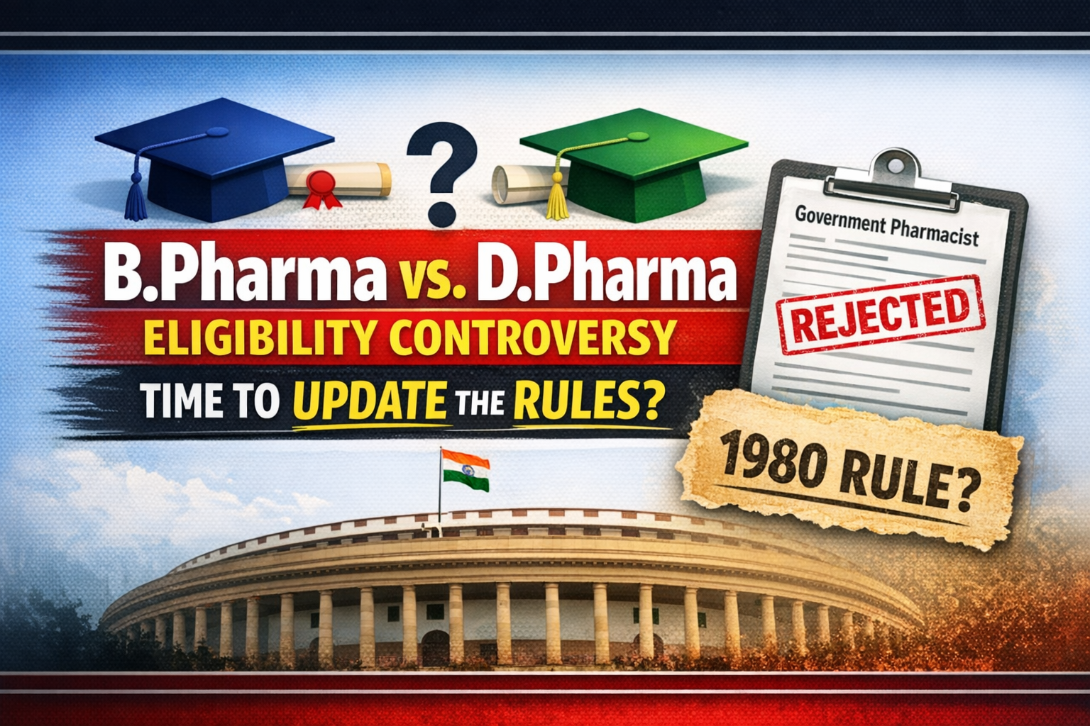 B.Pharma vs. D.Pharma Eligibility Controversy: Is It Time to Update the Rules?