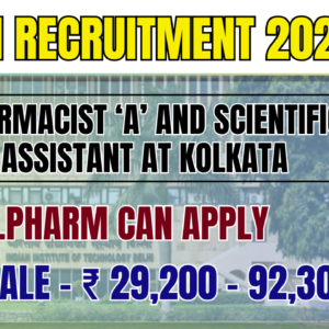 ISI Recruitment 2026: New Vacancy for Pharmacist ‘A’ and Scientific Assistant at Kolkata – Apply Now
