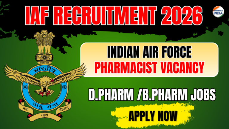 IAF Medical Assistant Recruitment 2027 (Intake 01/2027): Apply Online for Group Y (Pharmacy & 10+2)