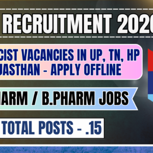 ECHS Pharmacist Recruitment 2026: 15+ Vacancies in UP, TN, HP & Rajasthan – Apply Offline