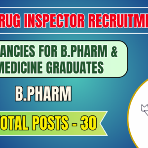 JPSC Drug Inspector Recruitment 2026: 30 Vacancies for B.Pharm & Medicine Graduates | Apply Now