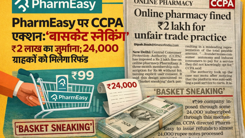 “सावधान! क्या PharmEasy ने आपके खाते से भी बिना पूछे काटे पैसे? ‘Basket Sneaking’ के खेल में फंसी कंपनी!”