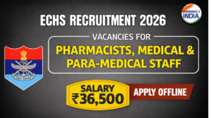 ECHS Kolkata Recruitment 2026: Vacancies for Pharmacists, Medical & Para-Medical Staff | Salary ₹36,500 | Apply Offline