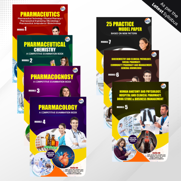 Pharmacist Competitive Exam Study Material (Set of 7 Books) (Paperback, Pharmacy India)