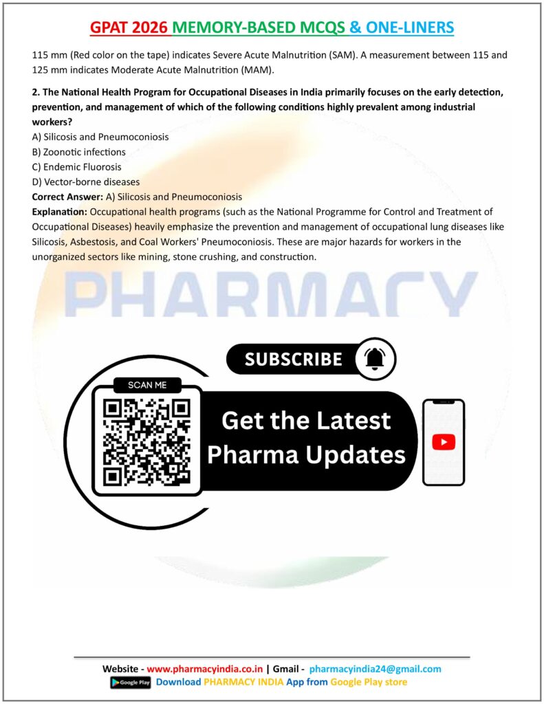 GPAT 2026 MEMORY BASED MCQS AND ONE LINERS ALL SUBJECTS images 21