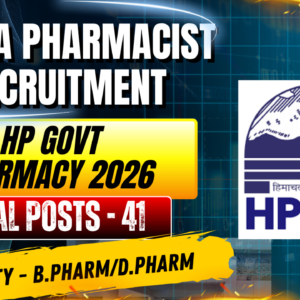 HPRCA Pharmacist Recruitment 2026 | HP Govt Pharmacy Jobs | 41 Vacancies Notification