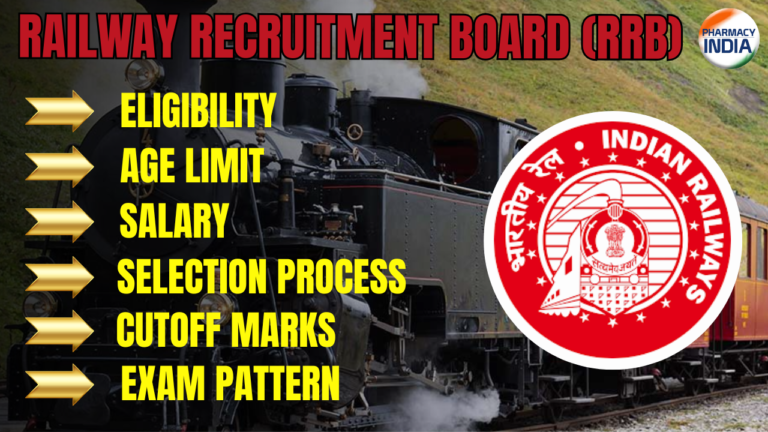 Railway Recruitment Board (RRB): Pharmacist Eligibility, Age Limit & Relaxation, Salary, Selection Process, Exam Pattern & RRB Cutoff Marks