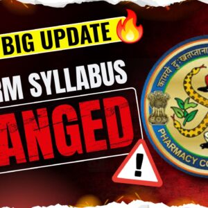 Official Update: New B.Pharm Syllabus (NEP 2020) | AI & Python in Pharmacy Curriculum 2026-27