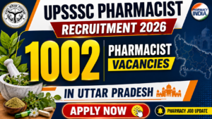 UPSSSC Pharmacist Recruitment 2026: 1002 Pharmacist Vacancies in UP | D.Pharm can apply – Apply Now