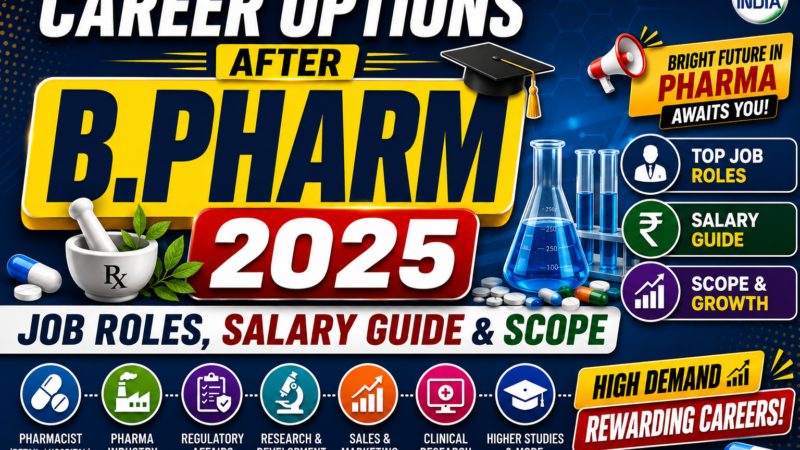 Career Options After B.Pharm 2025: Job Roles, Salary Guide & Scope