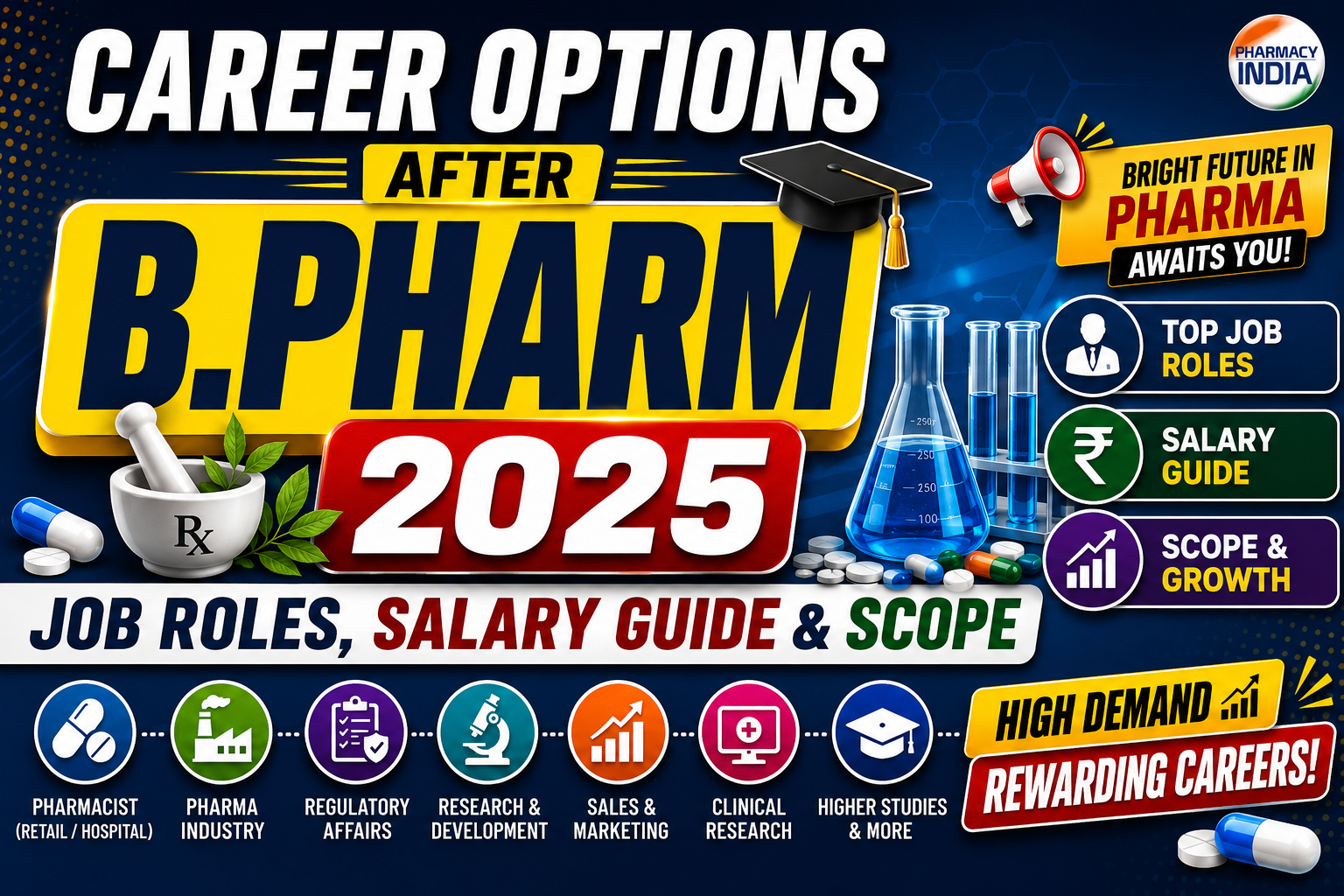 Career Options After B.Pharm 2025: Job Roles, Salary Guide & Scope