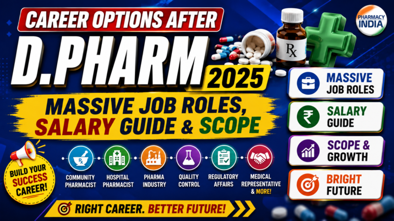 Career Options After D.Pharm 2025: Massive Job Roles, Salary Guide & Scope