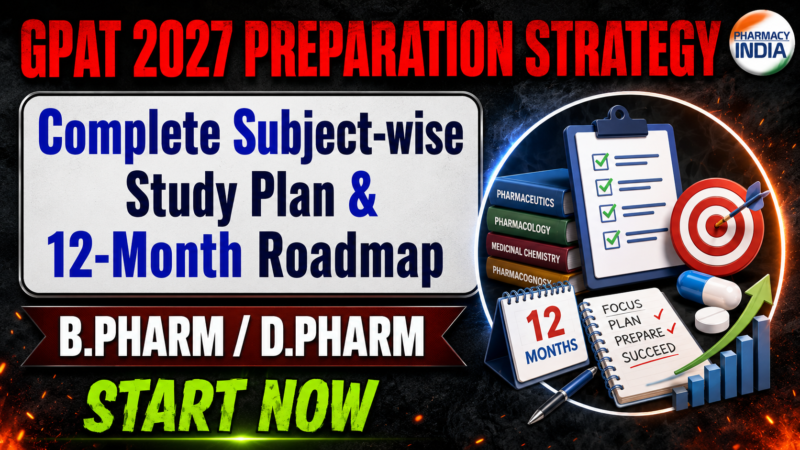 GPAT 2027 Preparation Strategy: Complete Subject-wise Study Plan & 12-Month Roadmap