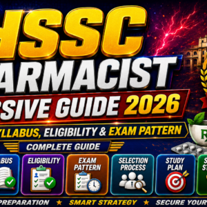 HSSC Pharmacist Massive Guide 2026: Salary, Syllabus, Eligibility & Exam Pattern – Complete Guide